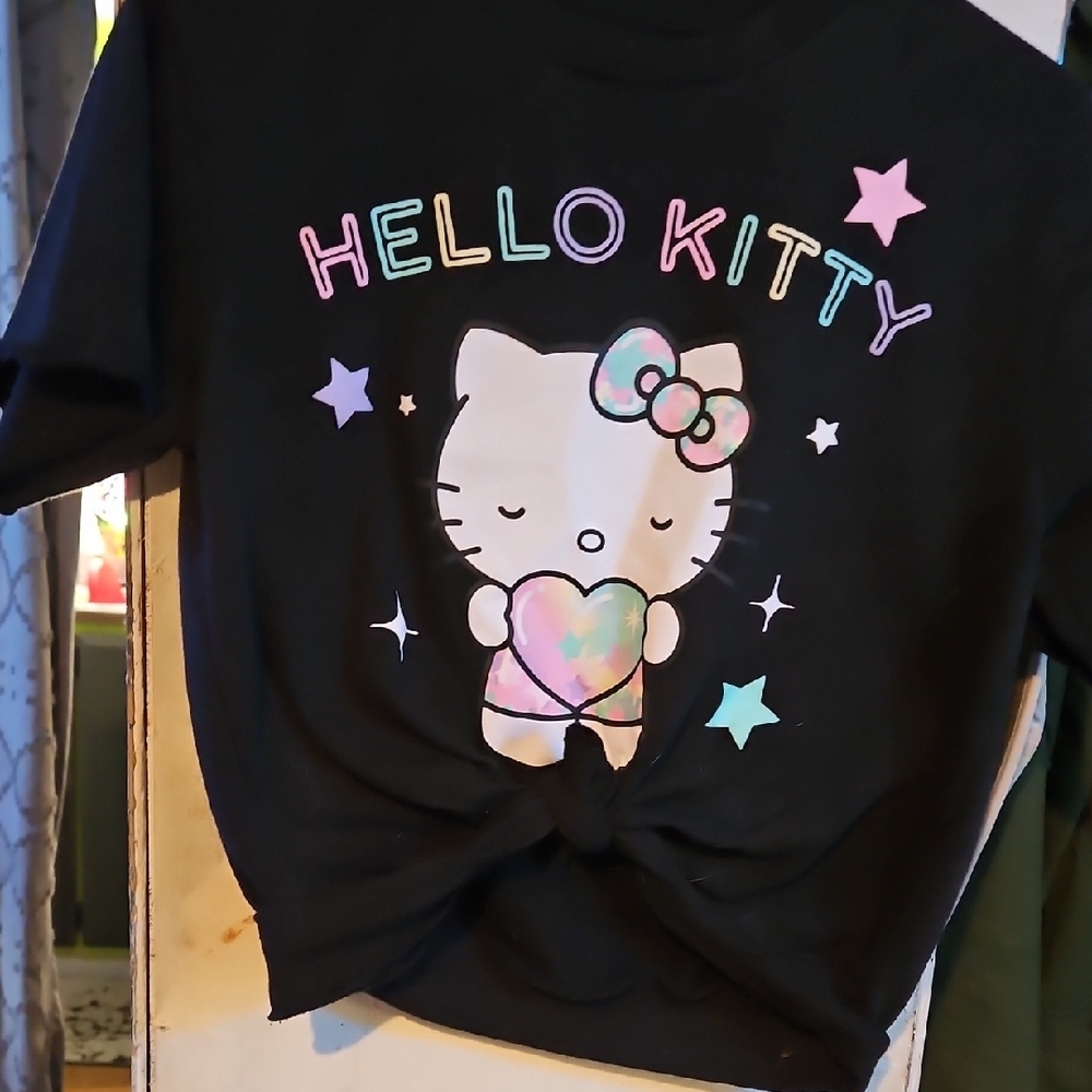 Hello Kitty Black Graphic T-Shirt